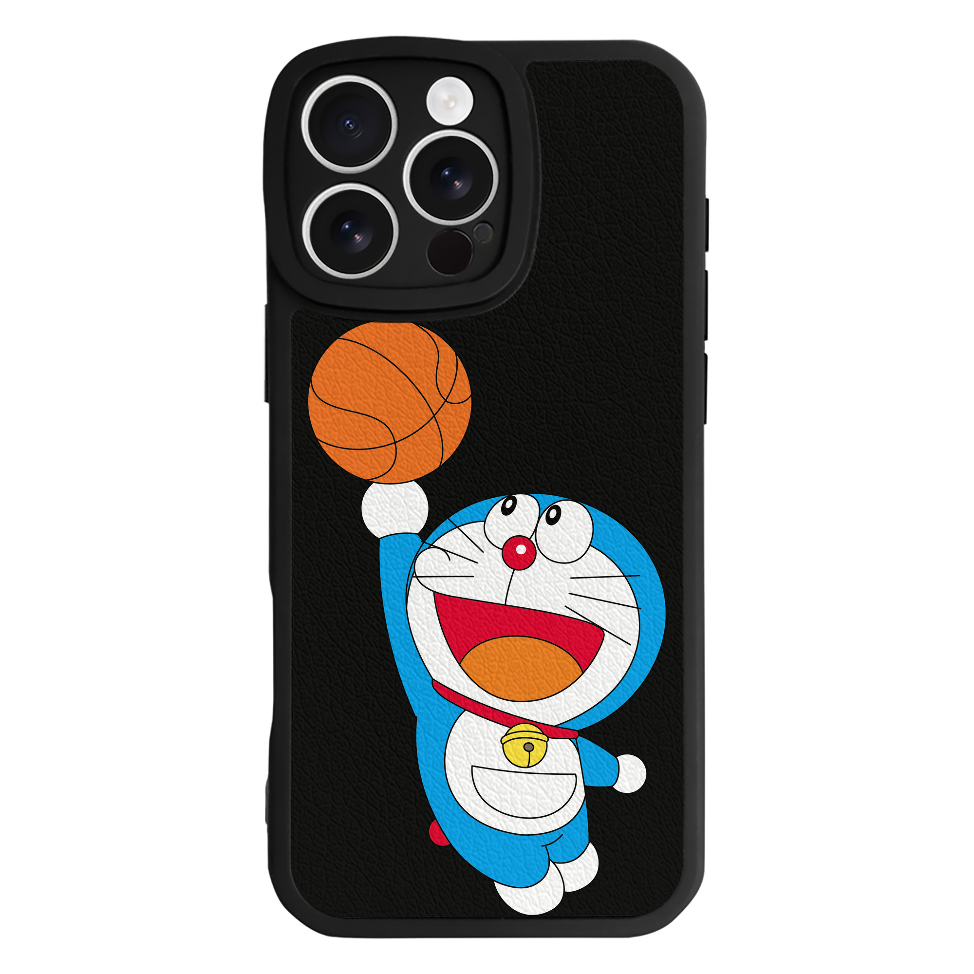 （画像用） ドラえもん Doraemon 【iPhone 16シリーズ対応】シリコンスマホケース（レザー調） 材質：シリコン